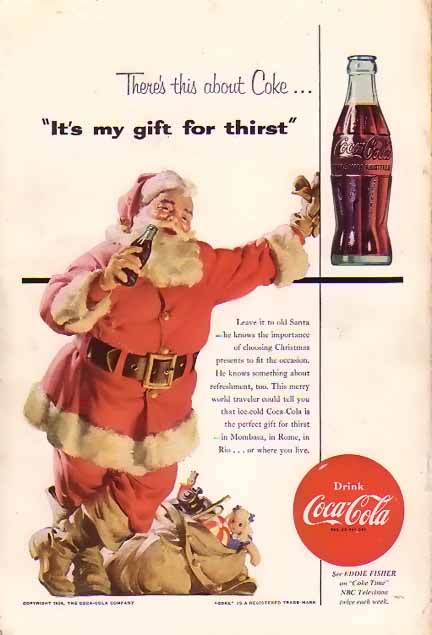 Coca-Cola Christmas Santa Claus 1935 Vintage Ad